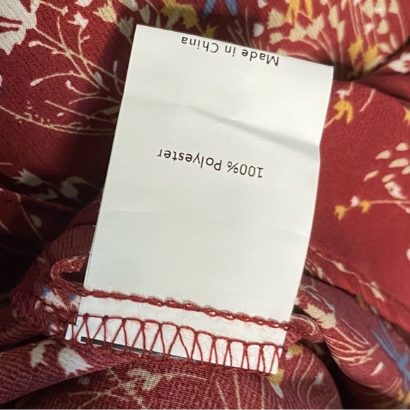 Allegra K NWT Tank Style MIDI Dress Red with Floral and Butterfly Design size S - Picture 12 of 14